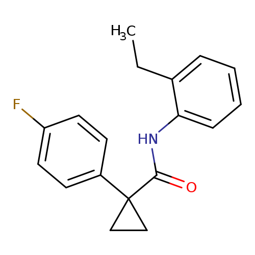 N-(2-ethylphenyl)-1-(4-fluorophenyl)cyclopropane-1-carboxamide