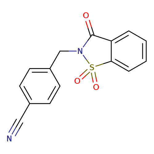 4-[(1,1,3-trioxo-2,3-dihydro-1lambda6,2-benzothiazol-2-yl)methyl]benzonitrile