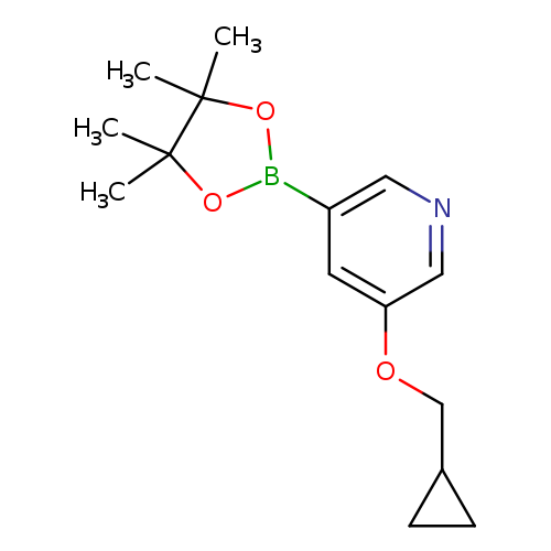 Pyridine, 3-(cyclopropylmethoxy)-5-(4,4,5,5-tetramethyl-1,3,2-dioxaborolan-2-yl)-