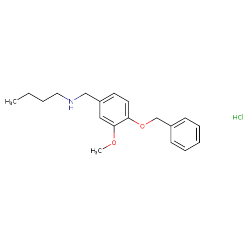 {[4-(benzyloxy)-3-methoxyphenyl]methyl}(butyl)amine hydrochloride