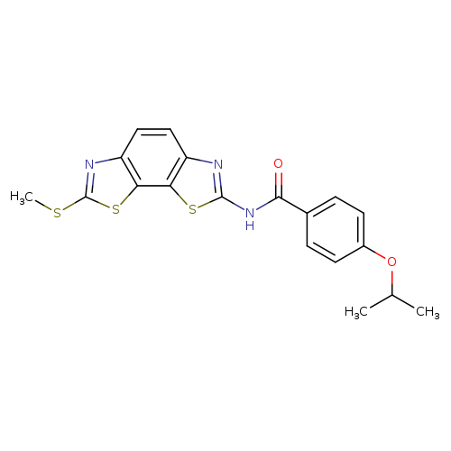 N-[11-(methylsulfanyl)-3,12-dithia-5,10-diazatricyclo[7.3.0.0^{2,6}]dodeca-1(9),2(6),4,7,10-pentaen-4-yl]-4-(propan-2-yloxy)benzamide