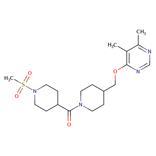 4-{[1-(1-methanesulfonylpiperidine-4-carbonyl)piperidin-4-yl]methoxy}-5,6-dimethylpyrimidine