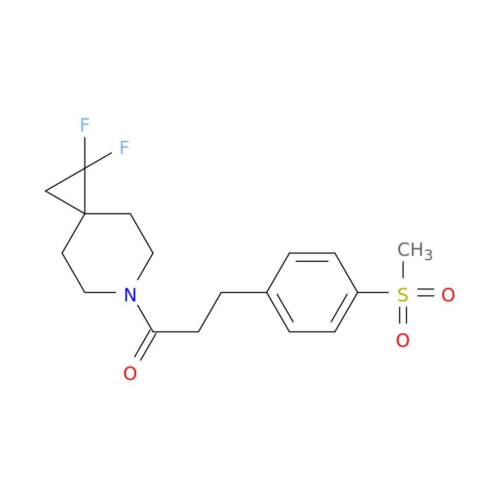 1-{1,1-difluoro-6-azaspiro[2.5]octan-6-yl}-3-(4-methanesulfonylphenyl)propan-1-one
