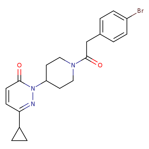 2-{1-[2-(4-bromophenyl)acetyl]piperidin-4-yl}-6-cyclopropyl-2,3-dihydropyridazin-3-one