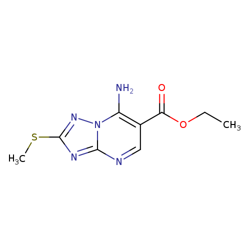 Ethyl 7-amino-2-(methylthio)-[1,2,4]triazolo[1,5-a]pyrimidine-6-carboxylate