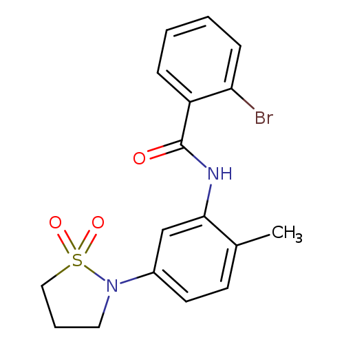 2-bromo-N-[5-(1,1-dioxo-1lambda6,2-thiazolidin-2-yl)-2-methylphenyl]benzamide