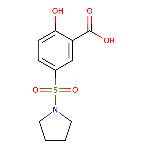 2-Hydroxy-5-(pyrrolidin-1-ylsulfonyl)benzoic acid