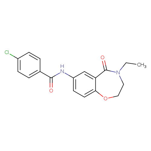 4-chloro-N-(4-ethyl-5-oxo-2,3,4,5-tetrahydro-1,4-benzoxazepin-7-yl)benzamide