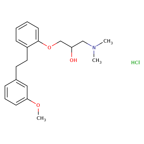 2-Propanol,1-(dimethylamino)-3-[2-[2-(3-methoxyphenyl)ethyl]phenoxy]-,hydrochloride
