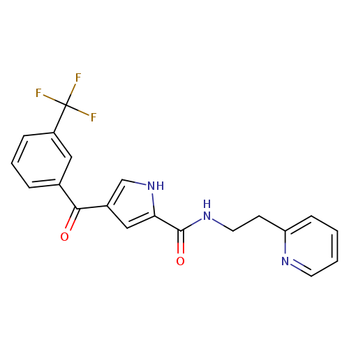 N-[2-(pyridin-2-yl)ethyl]-4-[3-(trifluoromethyl)benzoyl]-1H-pyrrole-2-carboxamide
