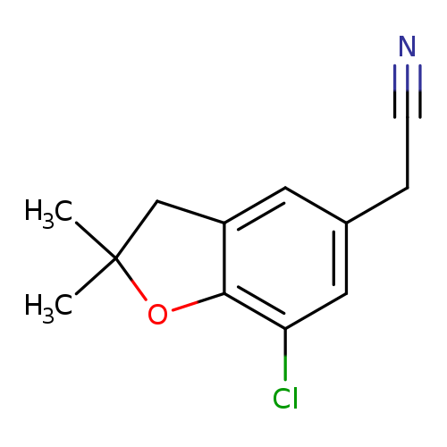 2-(7-chloro-2,2-dimethyl-2,3-dihydro-1-benzofuran-5-yl)acetonitrile