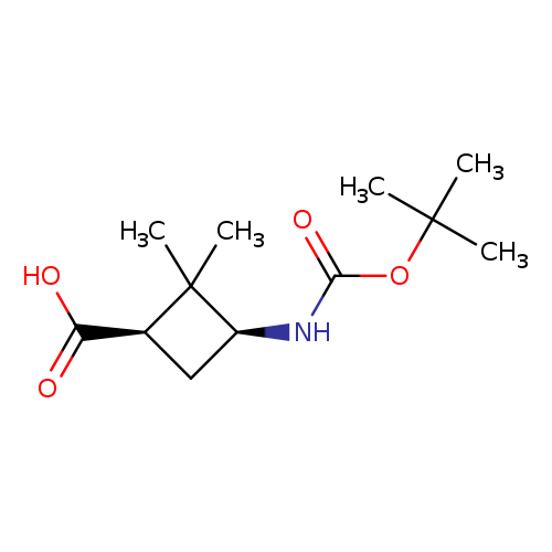 Cyclobutanecarboxylic acid, 3-[[(1,1-dimethylethoxy)carbonyl]amino]-2,2-dimethyl-, (1R,3S)-