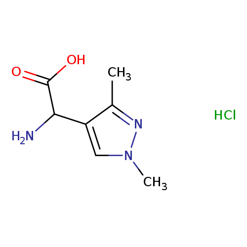 2-amino-2-(1,3-dimethyl-1H-pyrazol-4-yl)acetic acid hydrochloride