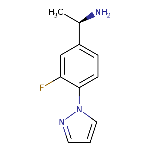 (1R)-1-[3-fluoro-4-(1H-pyrazol-1-yl)phenyl]ethan-1-amine