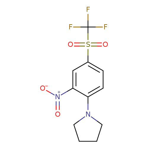 1-(2-Nitro-4-[(trifluoromethyl)sulfonyl]phenyl)pyrrolidine