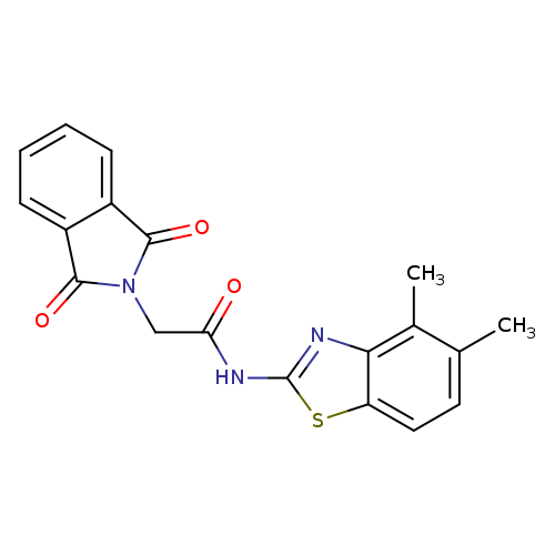 N-(4,5-dimethyl-1,3-benzothiazol-2-yl)-2-(1,3-dioxo-2,3-dihydro-1H-isoindol-2-yl)acetamide