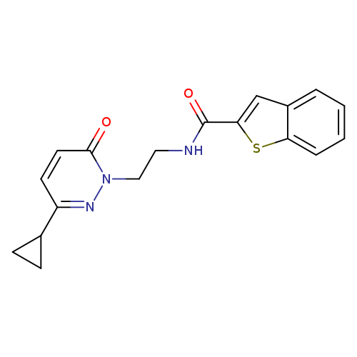 N-[2-(3-cyclopropyl-6-oxo-1,6-dihydropyridazin-1-yl)ethyl]-1-benzothiophene-2-carboxamide