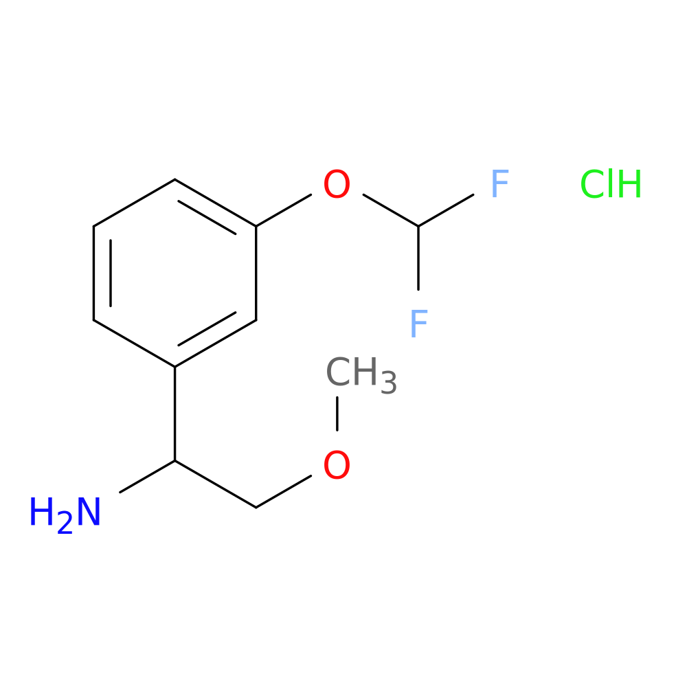 1-[3-(difluoromethoxy)phenyl]-2-methoxyethan-1-amine hydrochloride