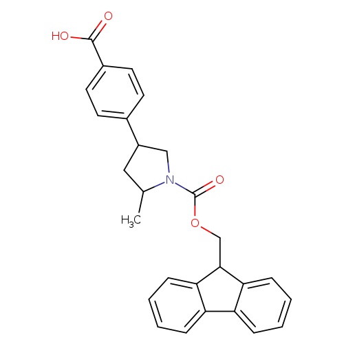 4-{1-[(9H-fluoren-9-ylmethoxy)carbonyl]-5-methylpyrrolidin-3-yl}benzoic acid