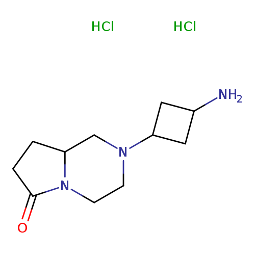 2-(3-aminocyclobutyl)-octahydropyrrolo[1,2-a]piperazin-6-one dihydrochloride