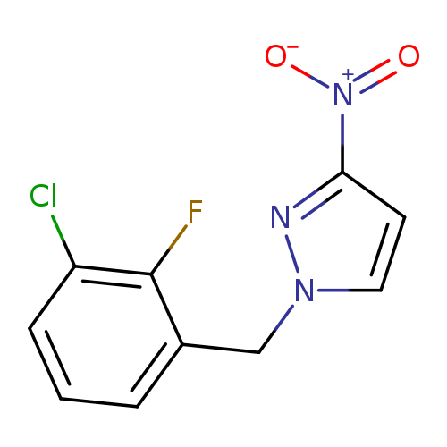 1-[(3-chloro-2-fluorophenyl)methyl]-3-nitro-1H-pyrazole