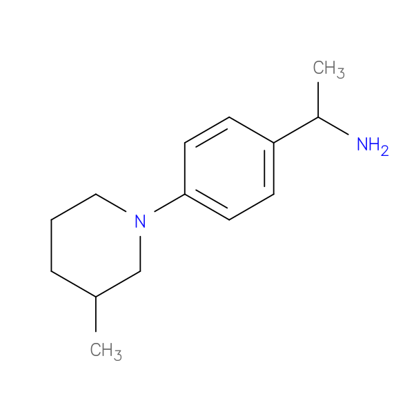(1-[4-(3-Methylpiperidin-1-yl)phenyl]ethyl)amine