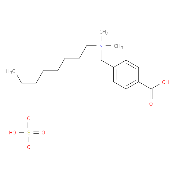 Benzenemethanaminium, 4-carboxy-N,N-dimethyl-N-octyl-, sulfate (1:1)