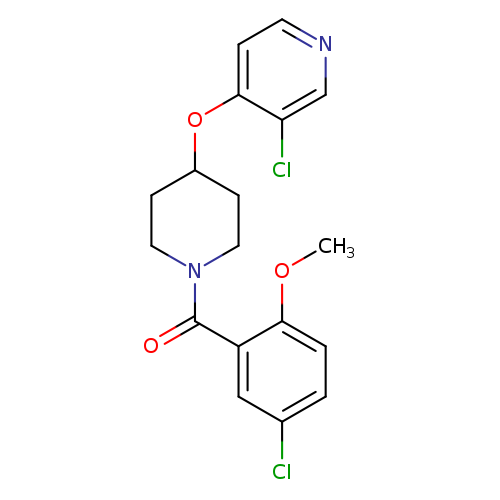 3-chloro-4-{[1-(5-chloro-2-methoxybenzoyl)piperidin-4-yl]oxy}pyridine