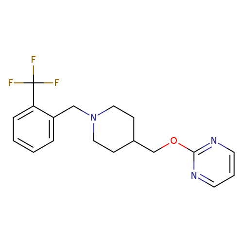 2-[(1-{[2-(trifluoromethyl)phenyl]methyl}piperidin-4-yl)methoxy]pyrimidine
