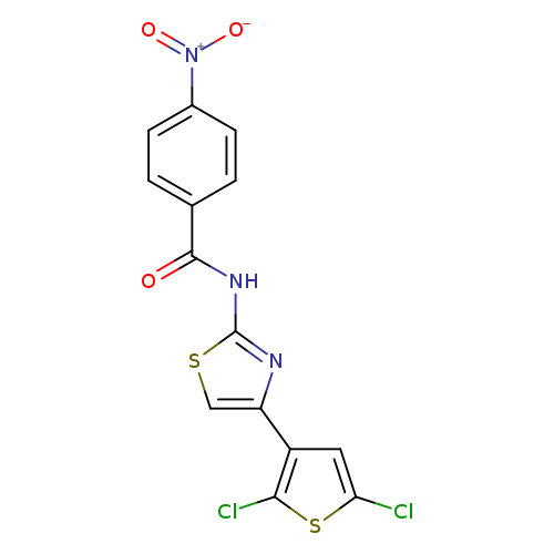N-[4-(2,5-dichlorothiophen-3-yl)-1,3-thiazol-2-yl]-4-nitrobenzamide