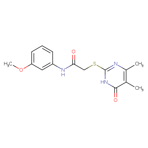 2-[(4,5-dimethyl-6-oxo-1,6-dihydropyrimidin-2-yl)sulfanyl]-N-(3-methoxyphenyl)acetamide