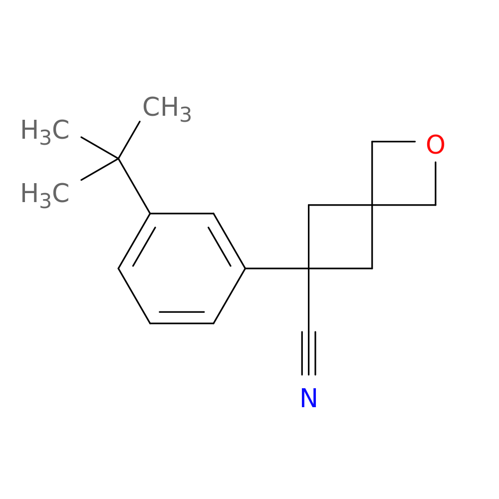 6-(3-tert-butylphenyl)-2-oxaspiro[3.3]heptane-6-carbonitrile