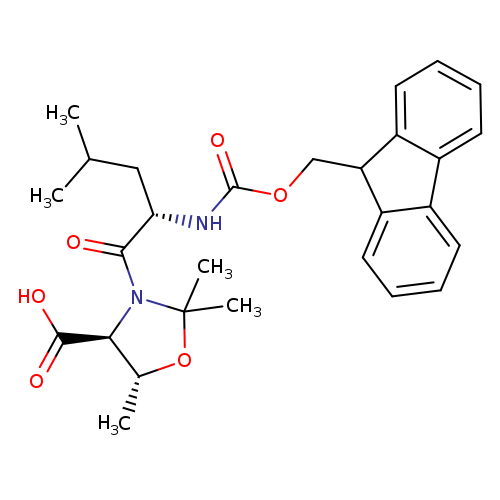 (5R)-3-[(2S)-2-[[(9H-Fluoren-9-ylmethoxy)carbonyl]amino]-4-methyl-1-oxopentyl]-2,2,5-trimethyl-4-oxazolidinecarboxylic acid