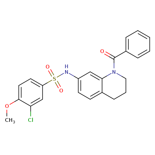 N-(1-benzoyl-1,2,3,4-tetrahydroquinolin-7-yl)-3-chloro-4-methoxybenzene-1-sulfonamide