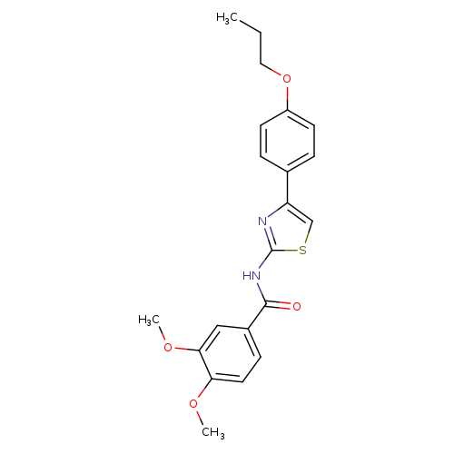 3,4-dimethoxy-N-[4-(4-propoxyphenyl)-1,3-thiazol-2-yl]benzamide