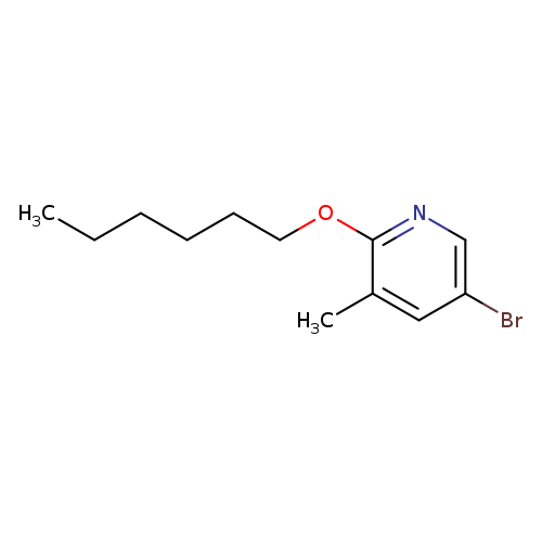 5-Bromo-2-(hexyloxy)-3-methylpyridine