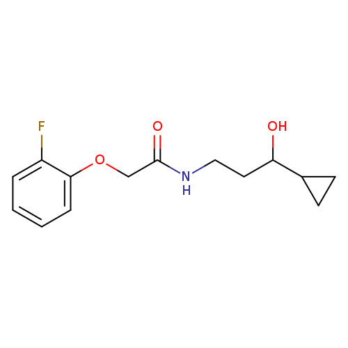 N-(3-cyclopropyl-3-hydroxypropyl)-2-(2-fluorophenoxy)acetamide