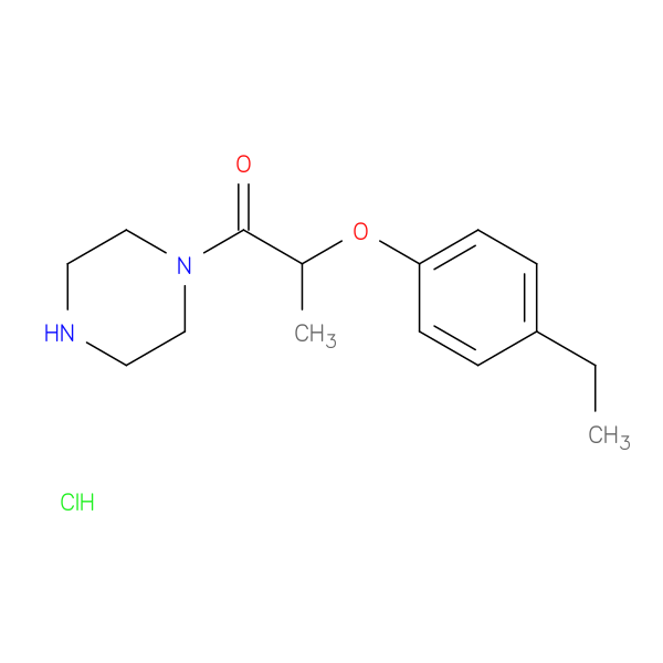 2-(4-ethylphenoxy)-1-(piperazin-1-yl)propan-1-one hydrochloride