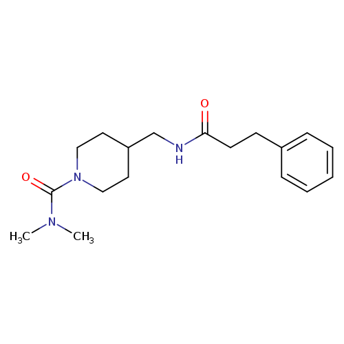 N,N-dimethyl-4-[(3-phenylpropanamido)methyl]piperidine-1-carboxamide