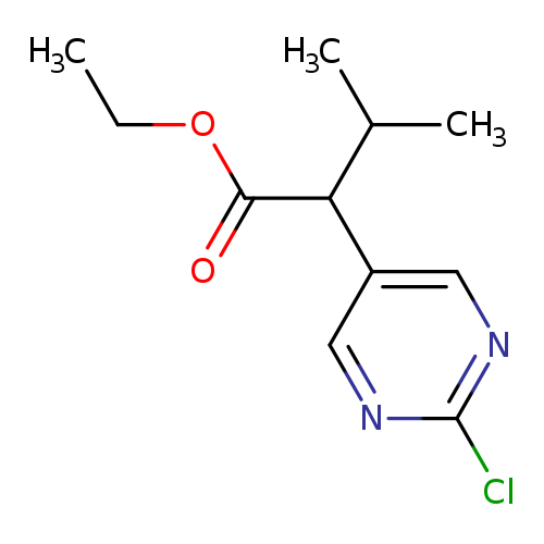 ethyl 2-(2-chloropyrimidin-5-yl)-3-methylbutanoate