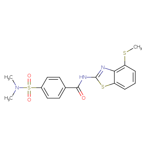 4-(dimethylsulfamoyl)-N-[4-(methylsulfanyl)-1,3-benzothiazol-2-yl]benzamide