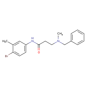 3-[benzyl(methyl)amino]-N-(4-bromo-3-methylphenyl)propanamide