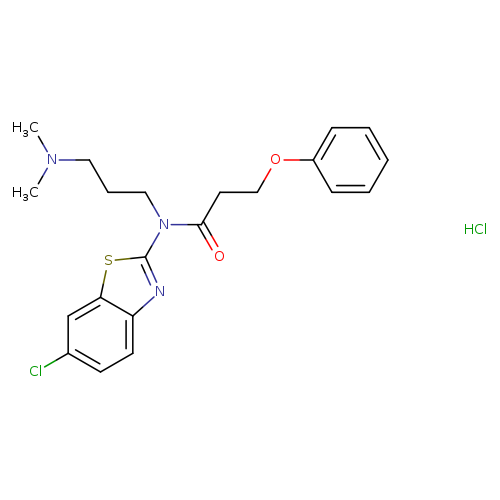 N-(6-chloro-1,3-benzothiazol-2-yl)-N-[3-(dimethylamino)propyl]-3-phenoxypropanamide hydrochloride