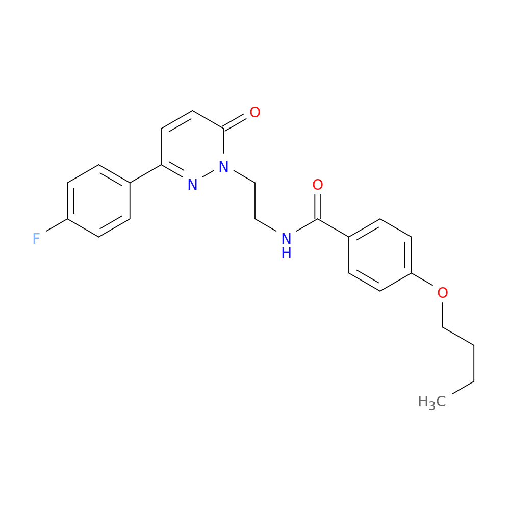 4-butoxy-N-{2-[3-(4-fluorophenyl)-6-oxo-1,6-dihydropyridazin-1-yl]ethyl}benzamide