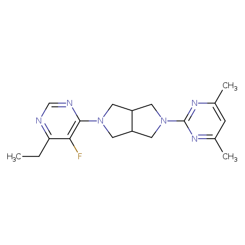 4-[5-(4,6-dimethylpyrimidin-2-yl)-octahydropyrrolo[3,4-c]pyrrol-2-yl]-6-ethyl-5-fluoropyrimidine