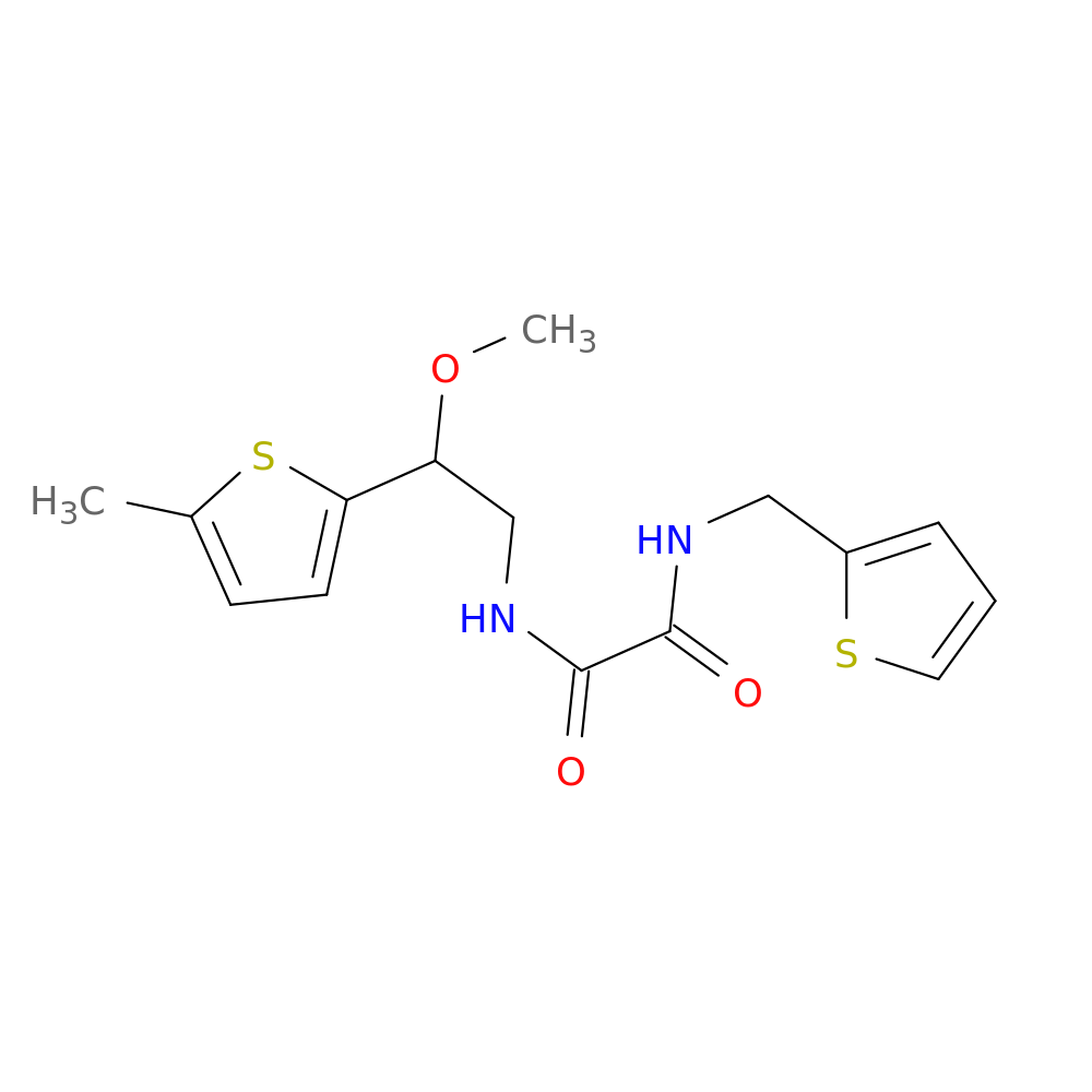 N-[2-methoxy-2-(5-methylthiophen-2-yl)ethyl]-N'-[(thiophen-2-yl)methyl]ethanediamide