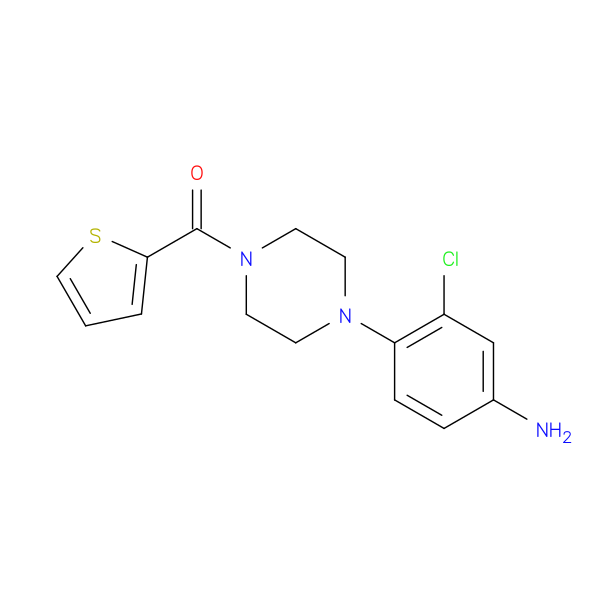 (3-Chloro-4-[4-(2-thienylcarbonyl)piperazin-1-yl]phenyl)amine