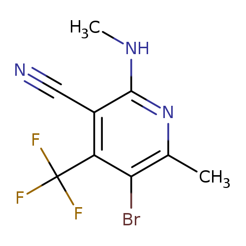 5-Bromo-6-methyl-2-(methylamino)-4-(trifluoromethyl)nicotinonitrile