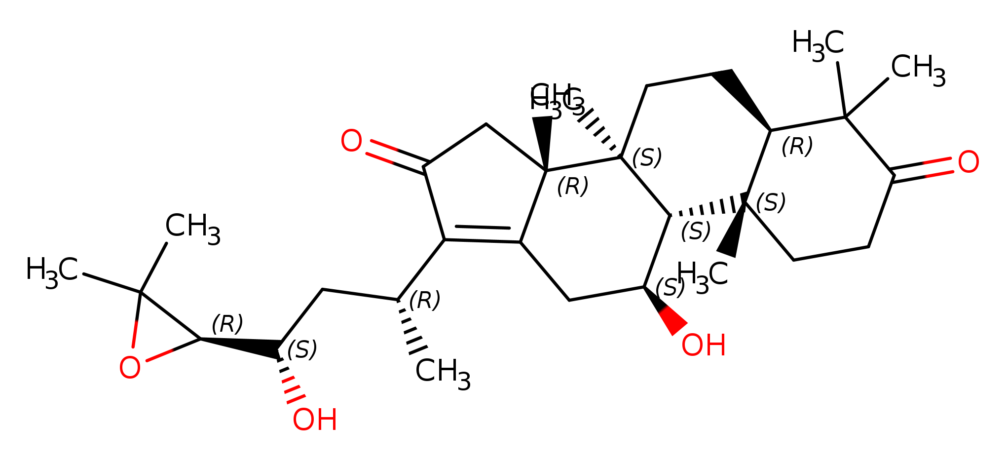 (5R,8S,9S,10S,11S,14R)-17-((2R,4S)-4-((R)-3,3-Dimethyloxiran-2-yl)-4-hydroxybutan-2-yl)-11-hydroxy-4,4,8,10,14-pentamethyl-1,4,5,6,7,8,9,10,11,12,14,15-dodecahydro-3H-cyclopenta[a]phenanthrene-3,16(2H)-dione