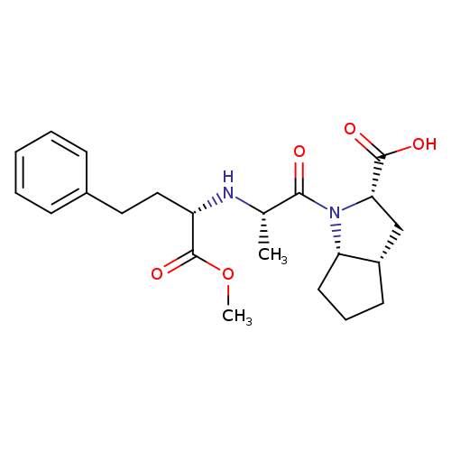 Ramipril Related Compound A (30 mg) ((2S,3aS,6aS)-1-[(S)2-[[(S)-1-(methoxycarbonyl)-3-phenylpropyl]amino]-1-oxopropyl]-octahydrocyclopenta[b]pyrrole-2-carboxylic acid)